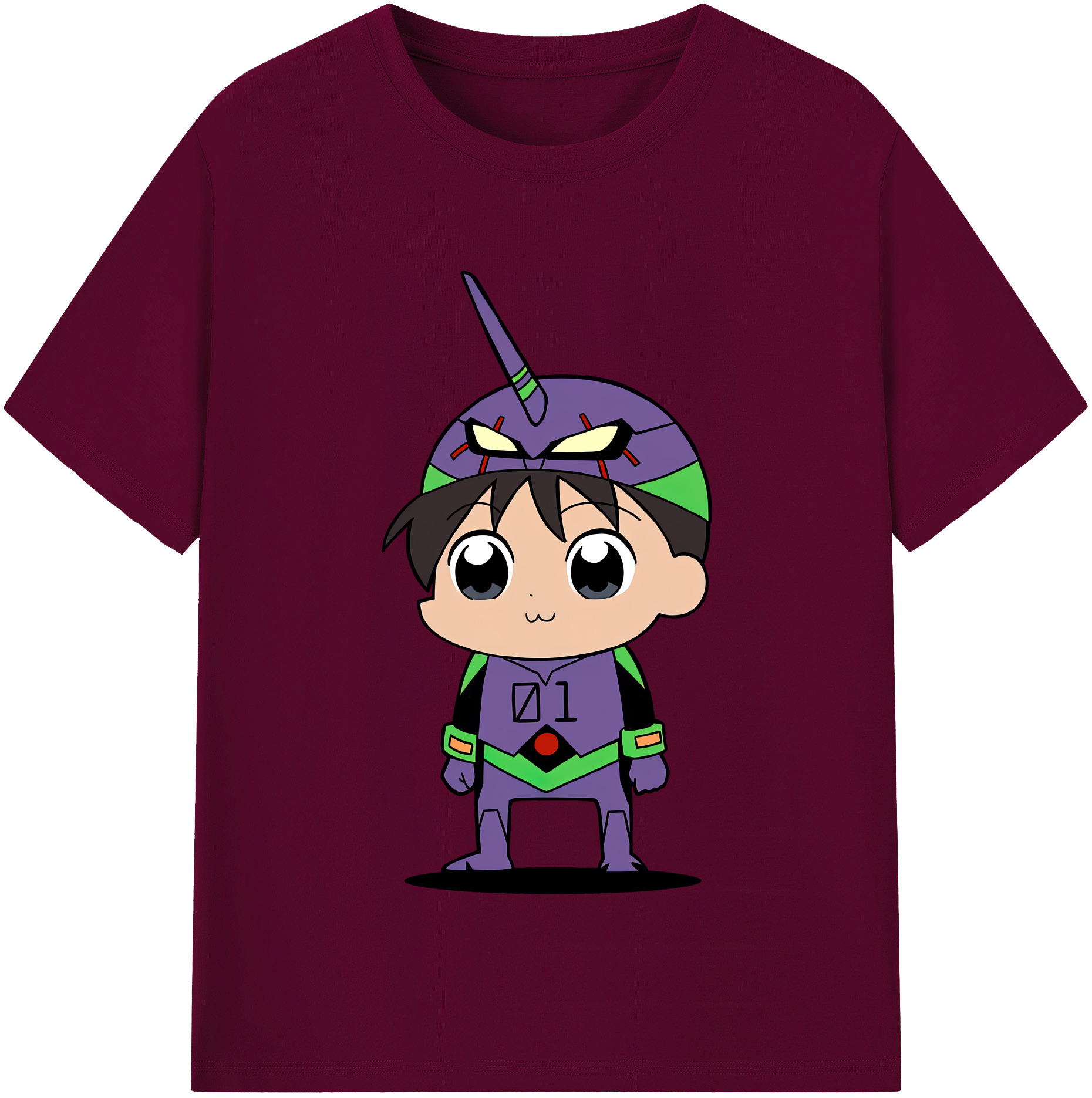 （画像用） EVA 新世紀エヴァンゲリオン レディースカジュアルプリントTシャツ（綿100％）